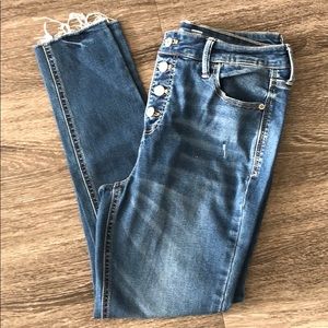 Women’s Old Navy Rockstar Buttonfly Jeans Sz 10P